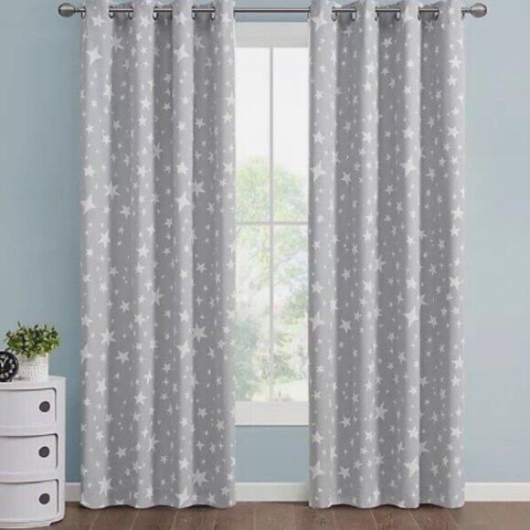 Marmalade Twinkle 108” Grommet 100% Blackout Window Curtain Panel (Single) - Picture 2 of 4